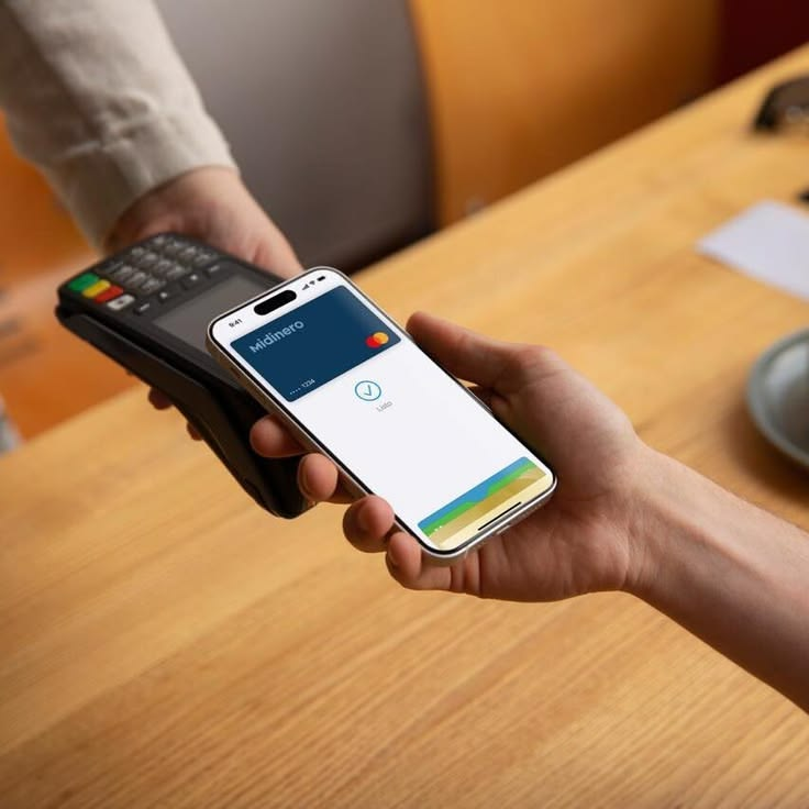 Contactless phone payment on a card terminal